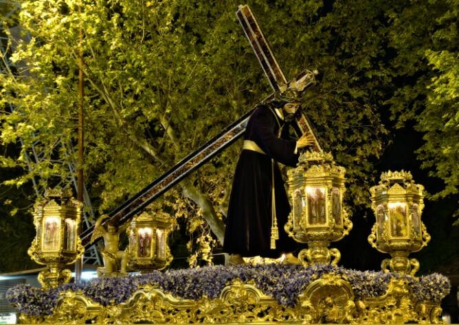 Imagen del archivo de la talla de Jesús Nazareno de La O.