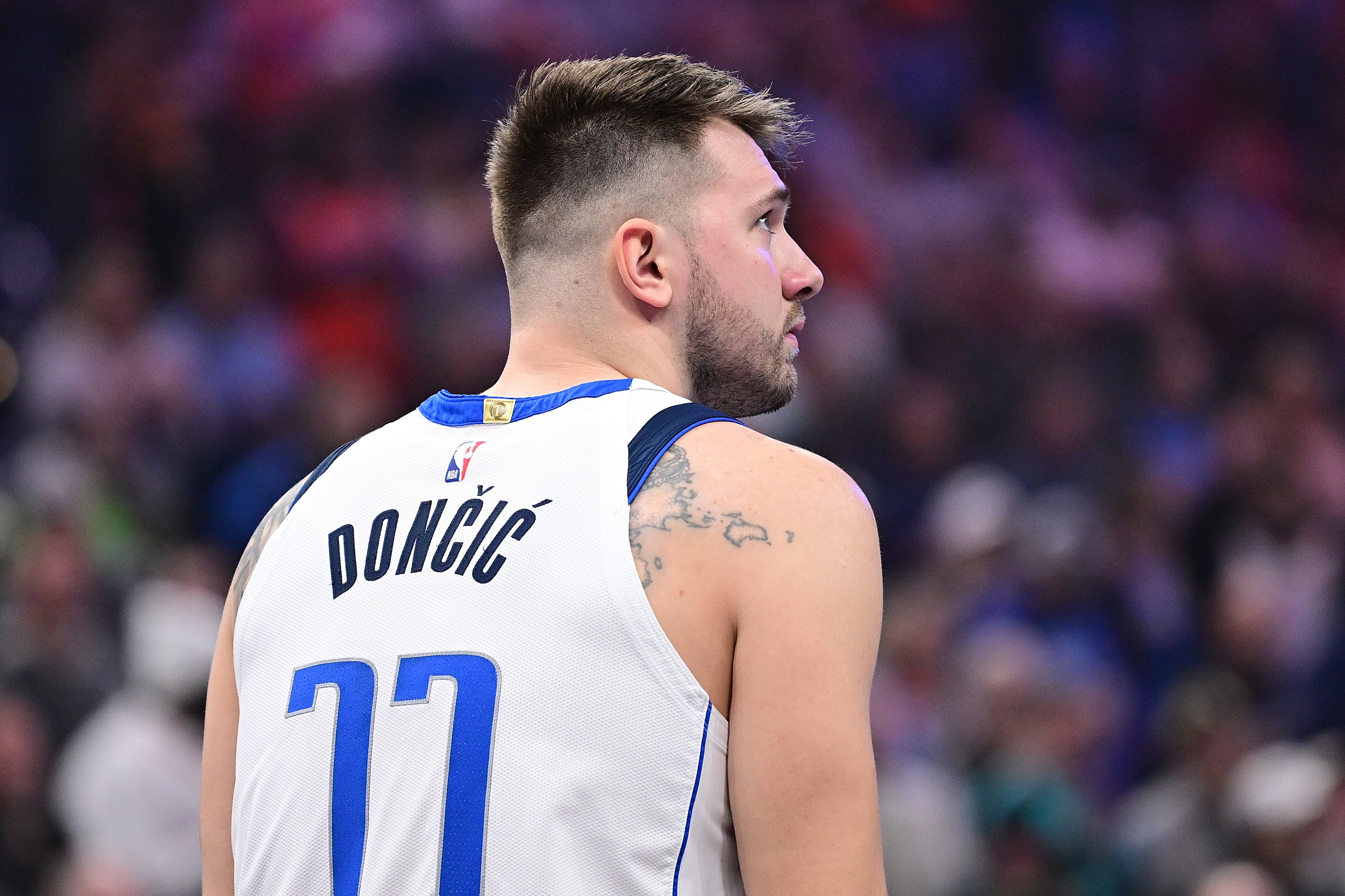 Luka Doncic, con la camiseta de los Dallas Mavericks