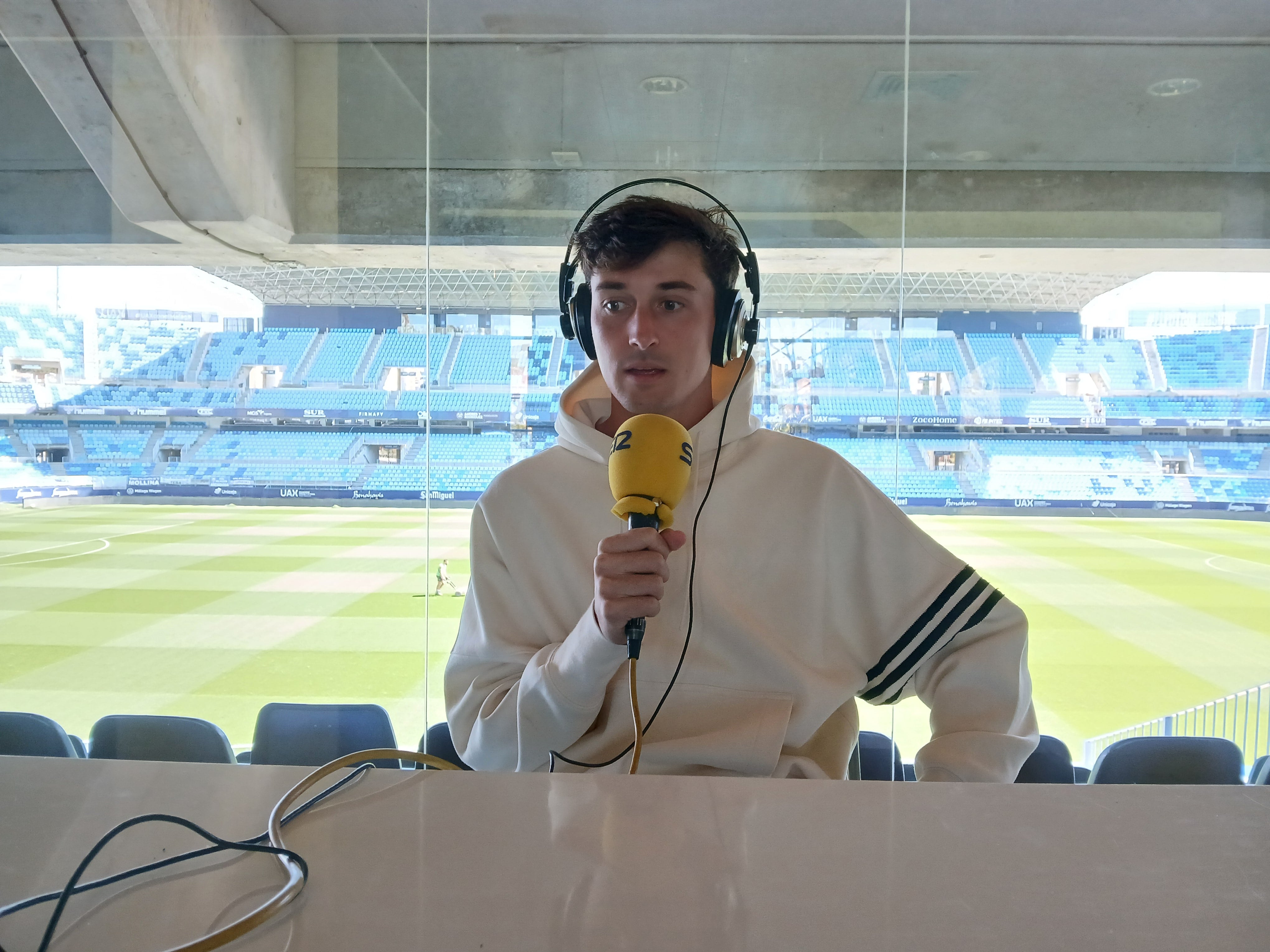 Carlos Dotor, durante la entrevista en SER Deportivos