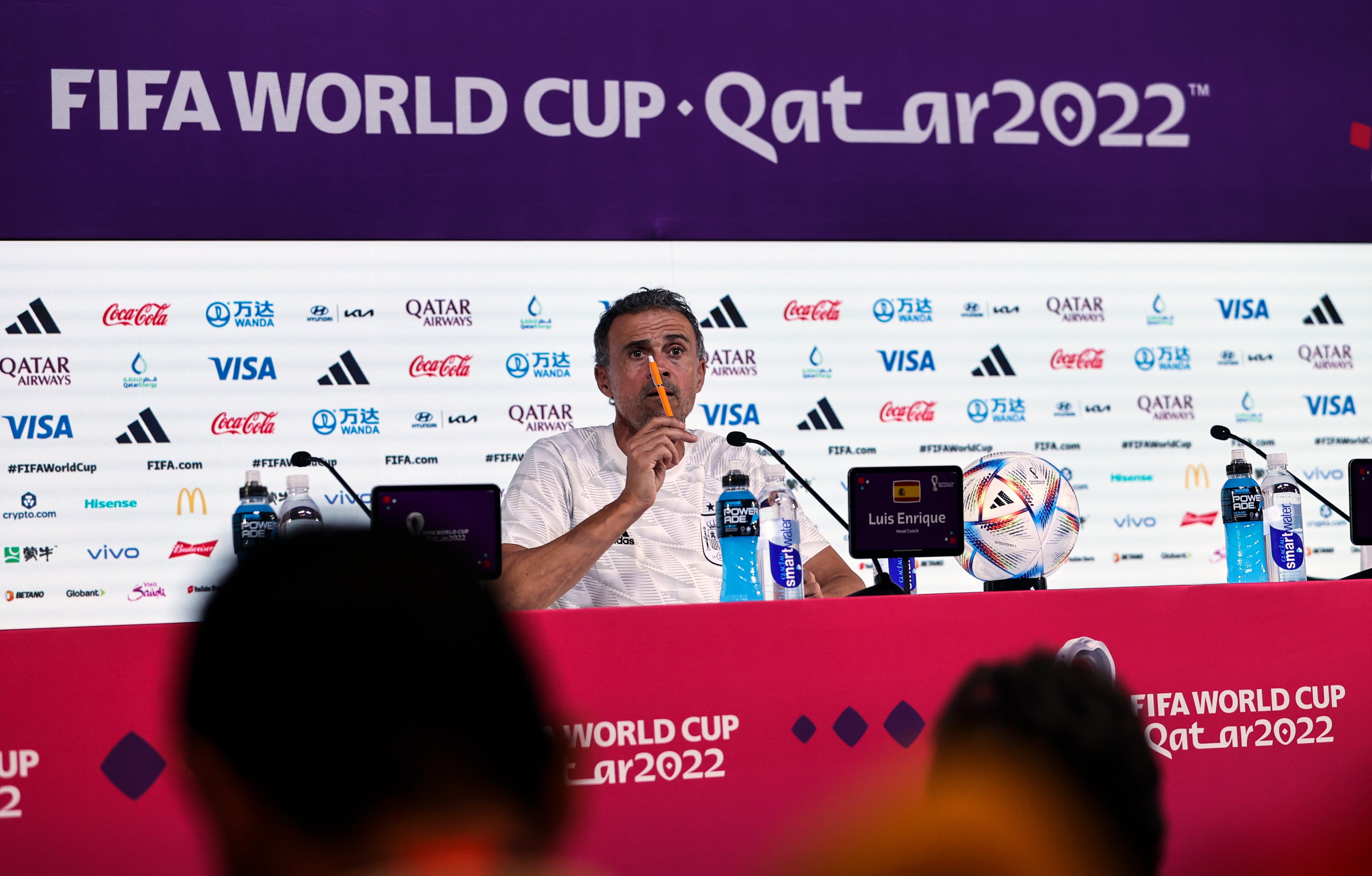 Luis Enrique, en rueda de prensa previa al partido de octavos contra Marruecos