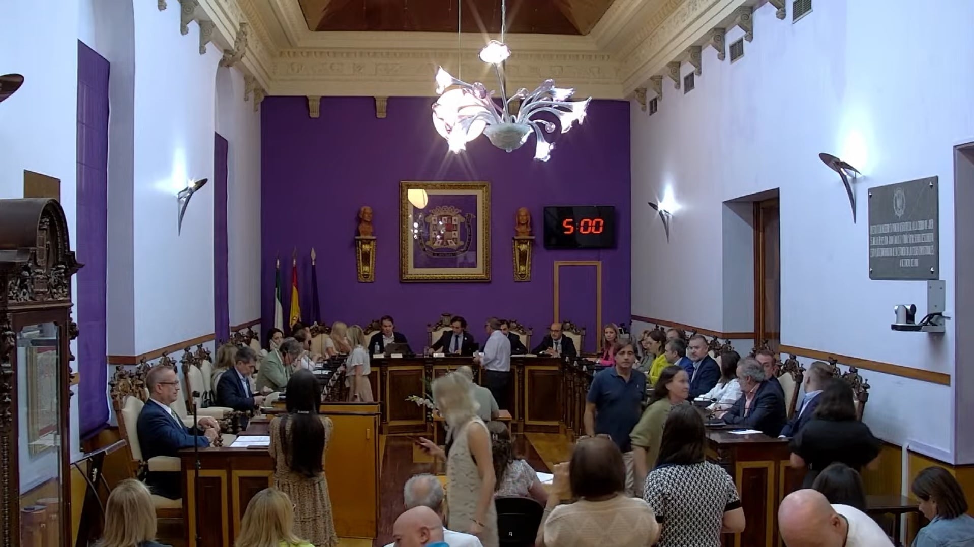 Pleno Municipal en el Ayuntamiento de Jaén para hablar sobre la paralización de los procesos judiciales contra Aqualia