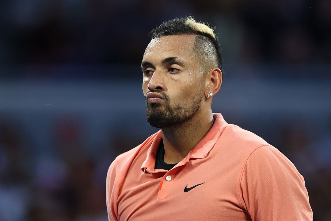 Nick Kyrgios durante el partido ante Simon.