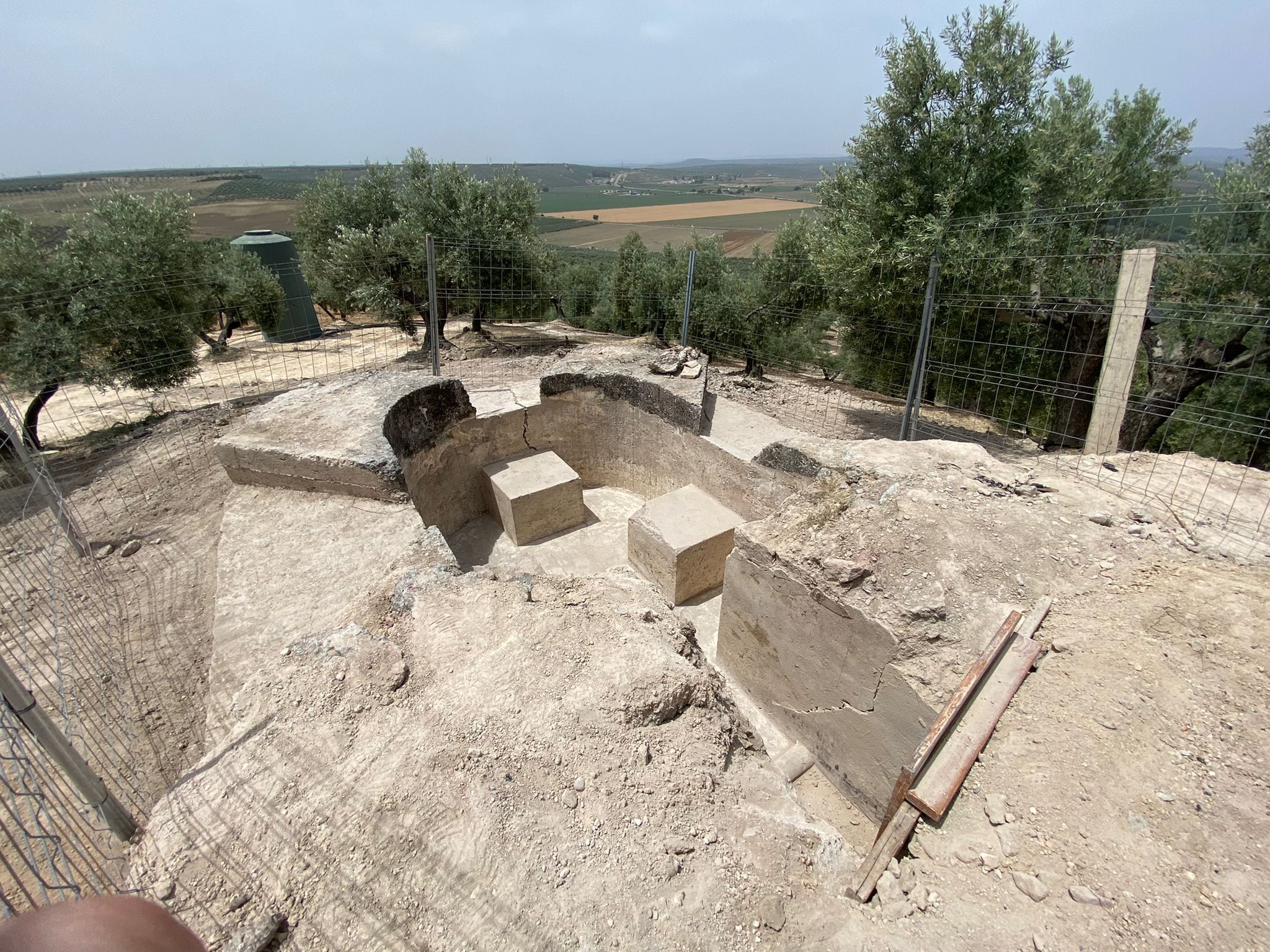 Restos de la Guerra Civil descubiertos en Marmolejo.