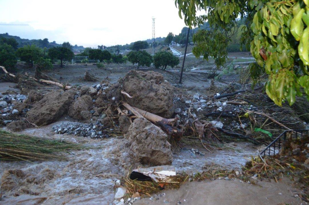 Lluvias, arroyo, ramas, arrastre, precipitaciones, temporal