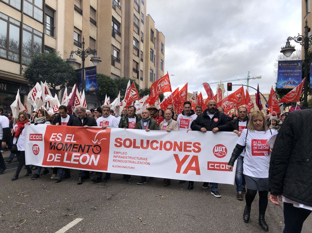 Manifestación del pasado 16 de Febrero por las calles de León