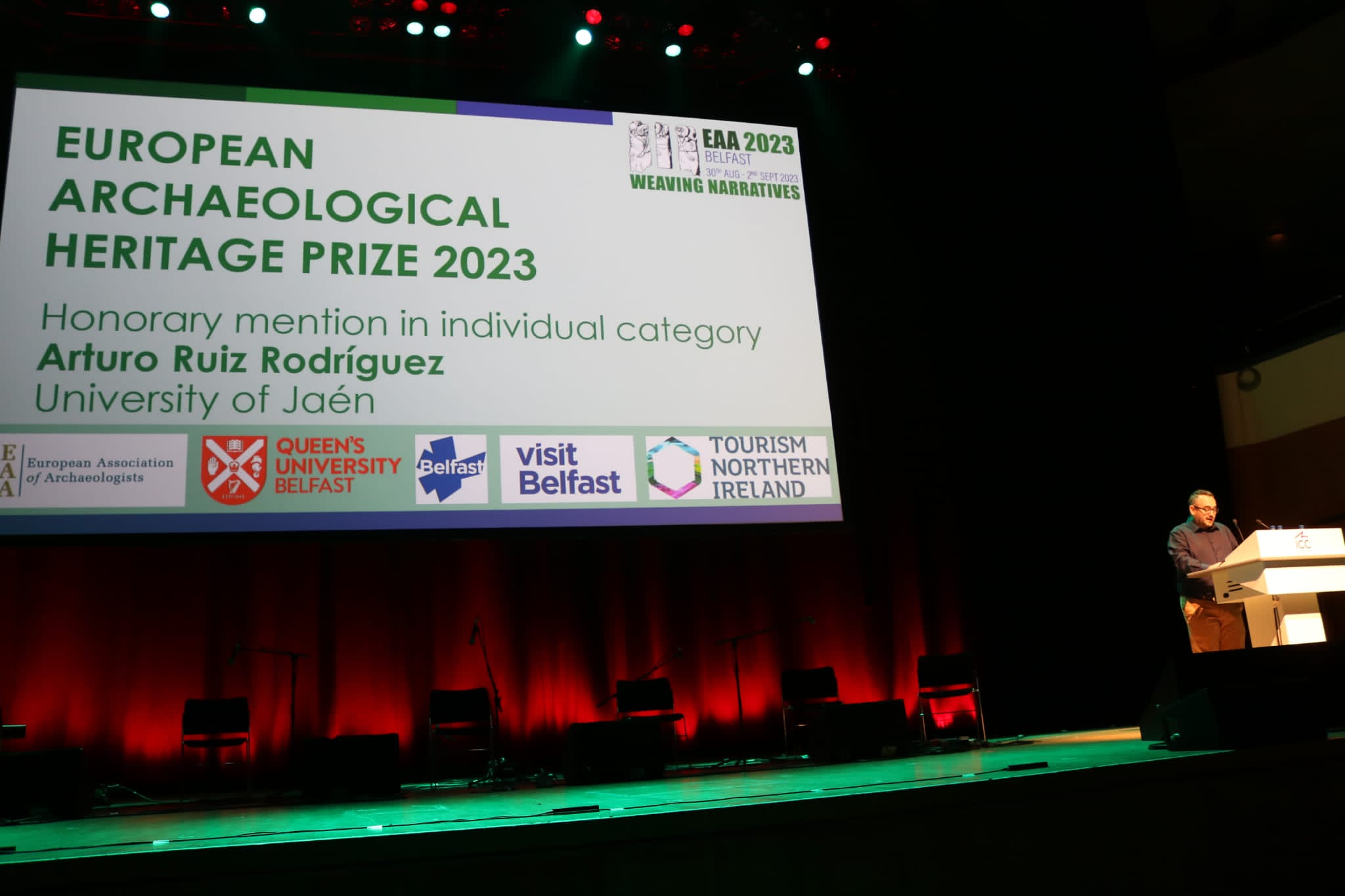 Arturo Ruiz, premiado en los European Archaeological Heritage Prize 2023.