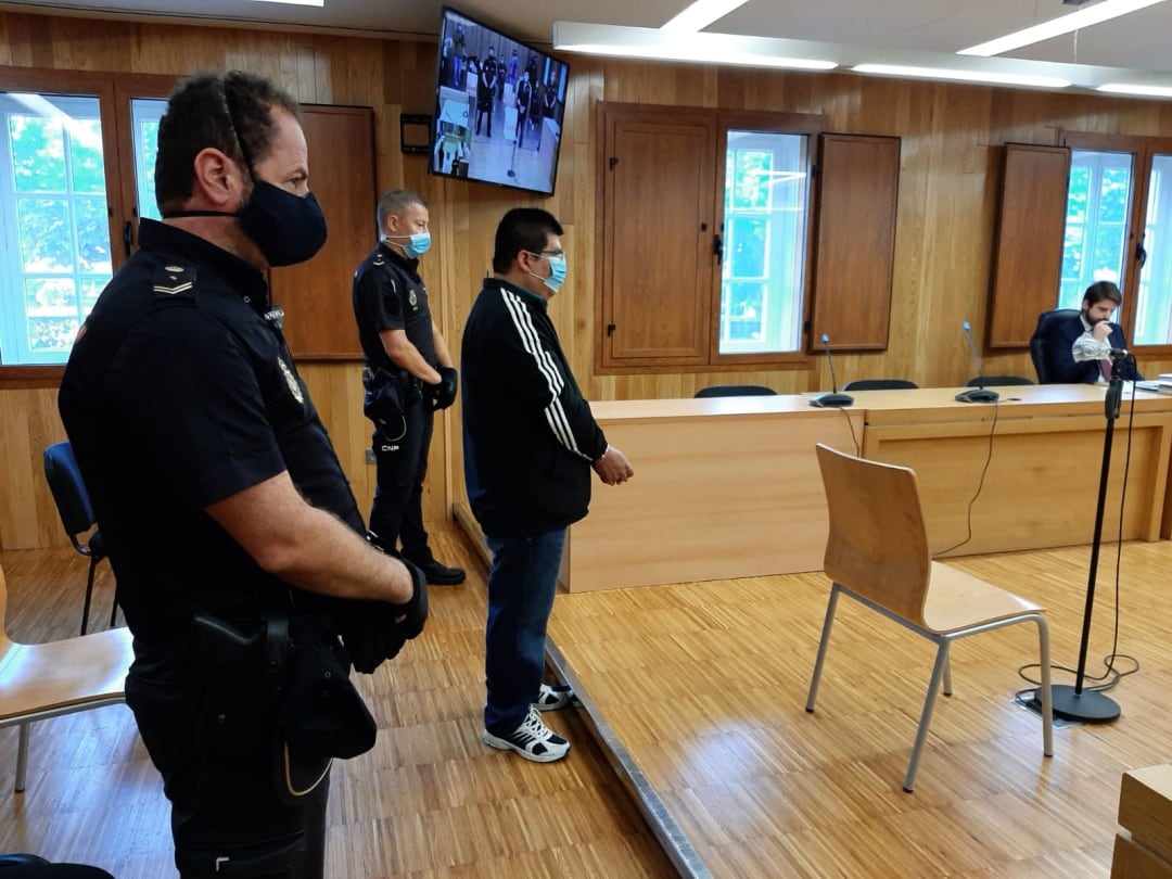 El acusado durante el juicio celebrado en la Audiencia provincial de Lugo.