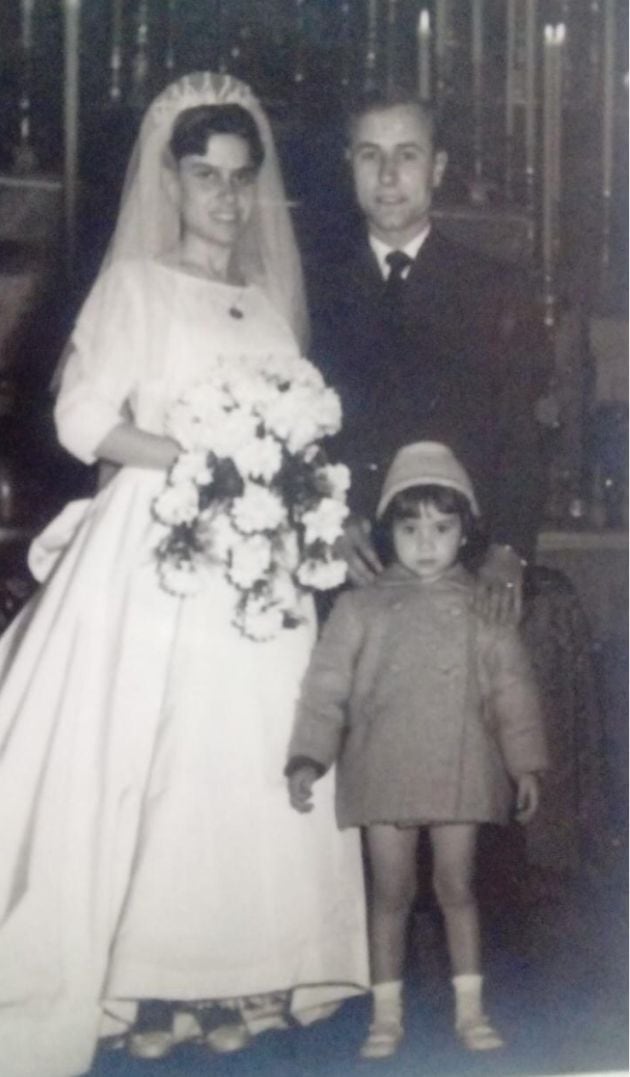 Elisa y Paco en el día de su boda