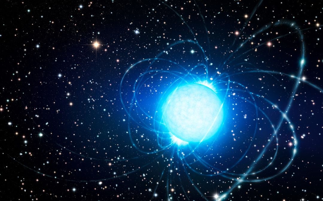 Concepción artística de un magnetar