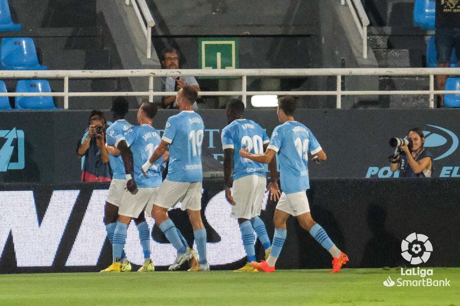 Suleiman celebrando el gol ibicenco en una imagen de la Liga