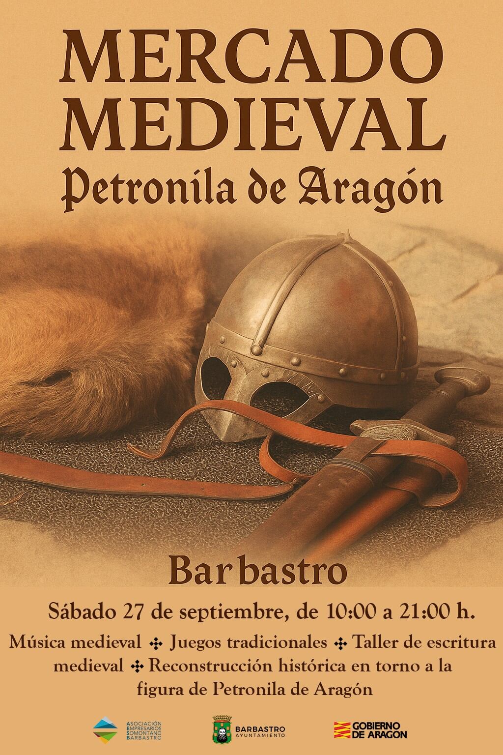 Cartel del mercado medieval Petronila de Aragón