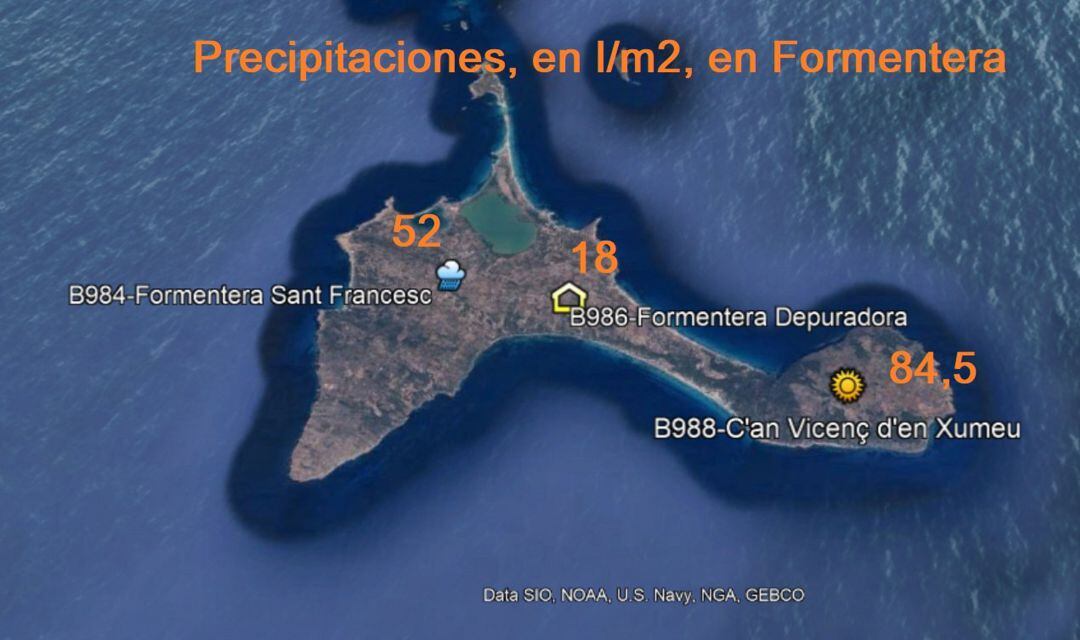 Precipitaciones registradas