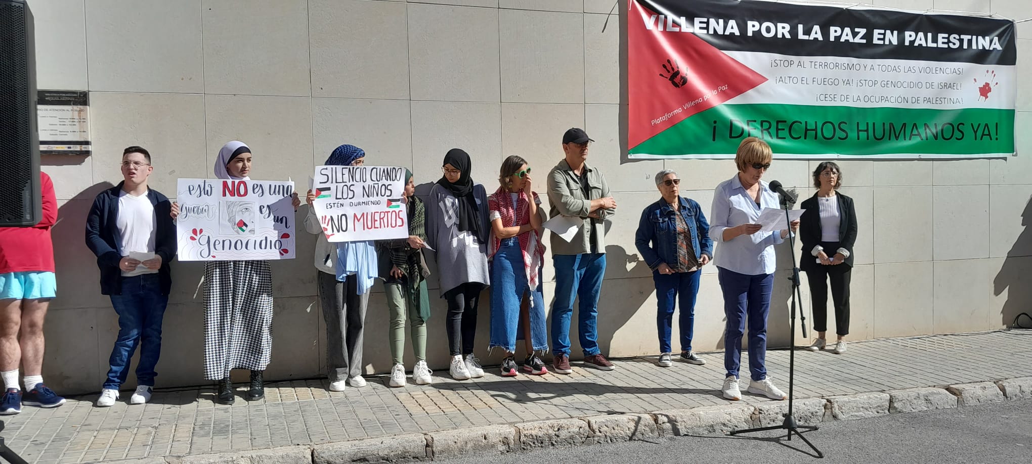 Concentración por la Paz en Palestina de Villena