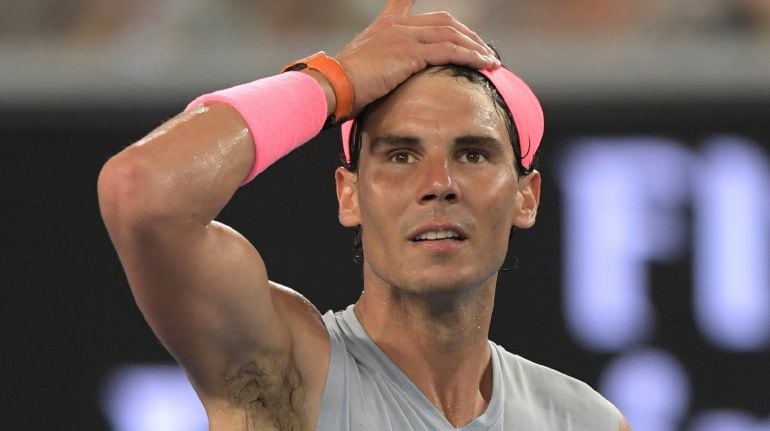 Rafa Nadal vio una inusual sanción durante el partido contra Dzumhur