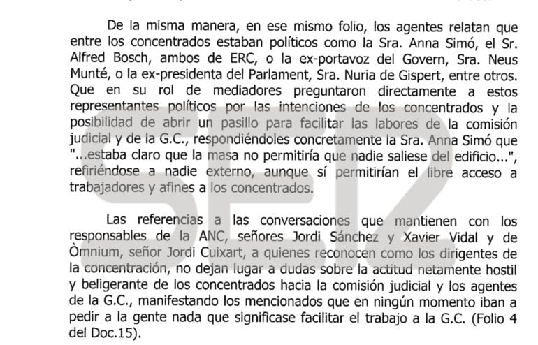 Documentos a los que ha tenido acceso la Cadena SER.