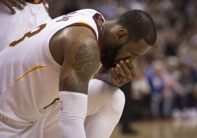 LeBron James, durante el partido ante los Pacers