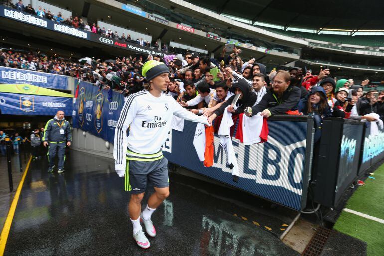 Modric, durante la gira australiana