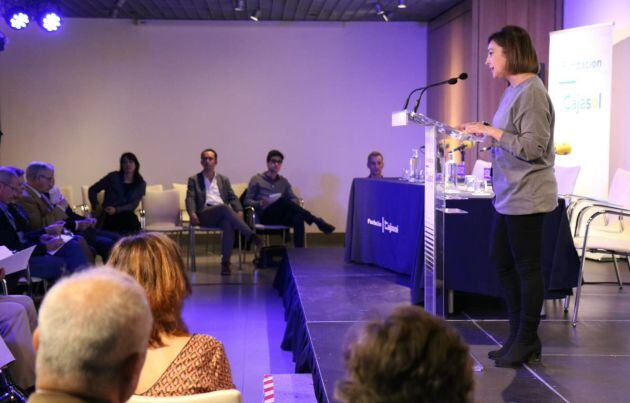 La alcaldesa, Isabel Ambrosio, abriendo el acto.