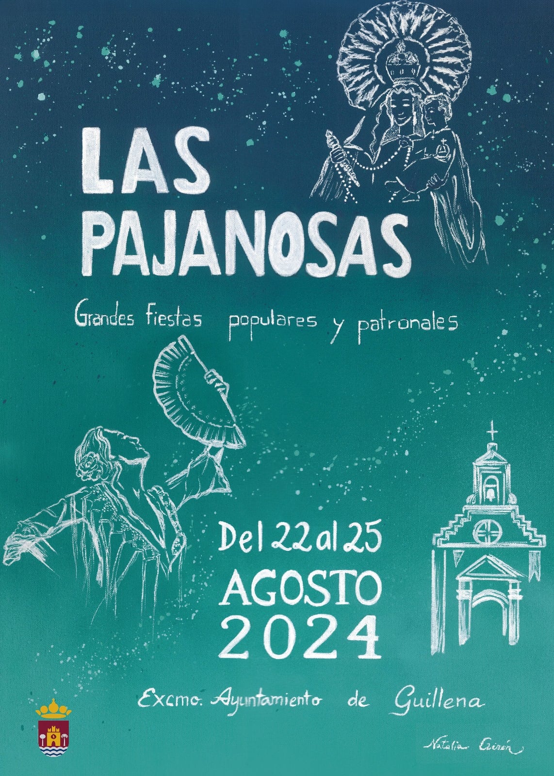 Cartel de las fiestas patronales de Las Pajanosas