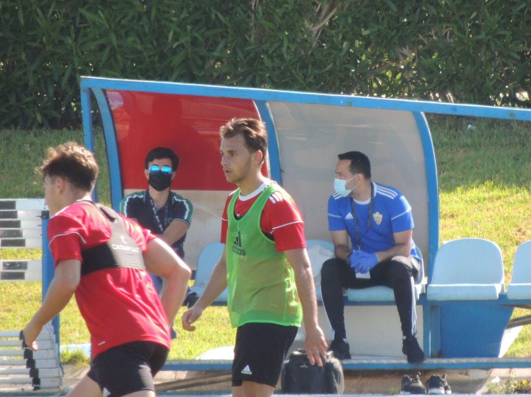 Mario Silva en el campo Anexo. 