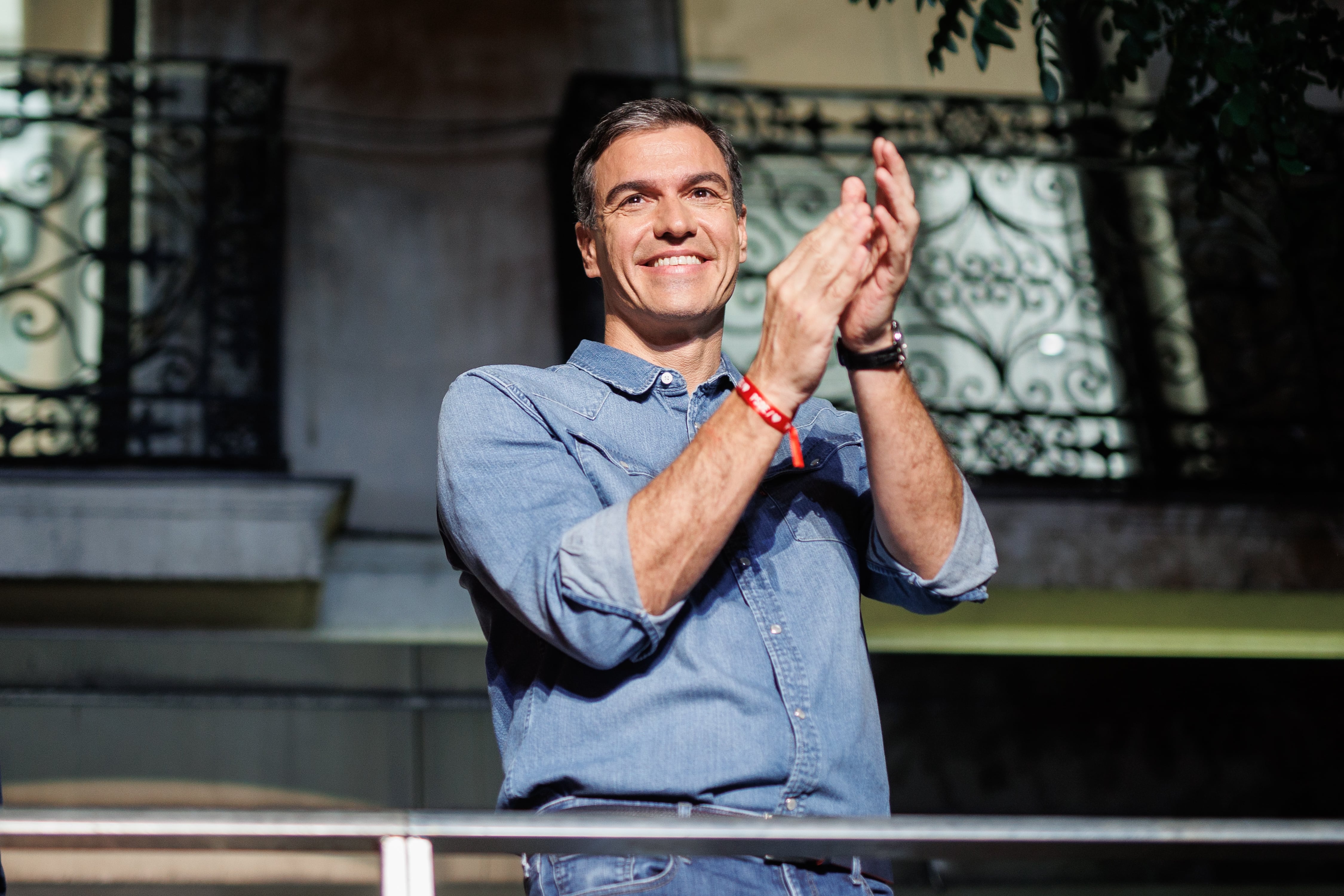 Pedro Sánchez celebra los resultados de las elecciones del 23J