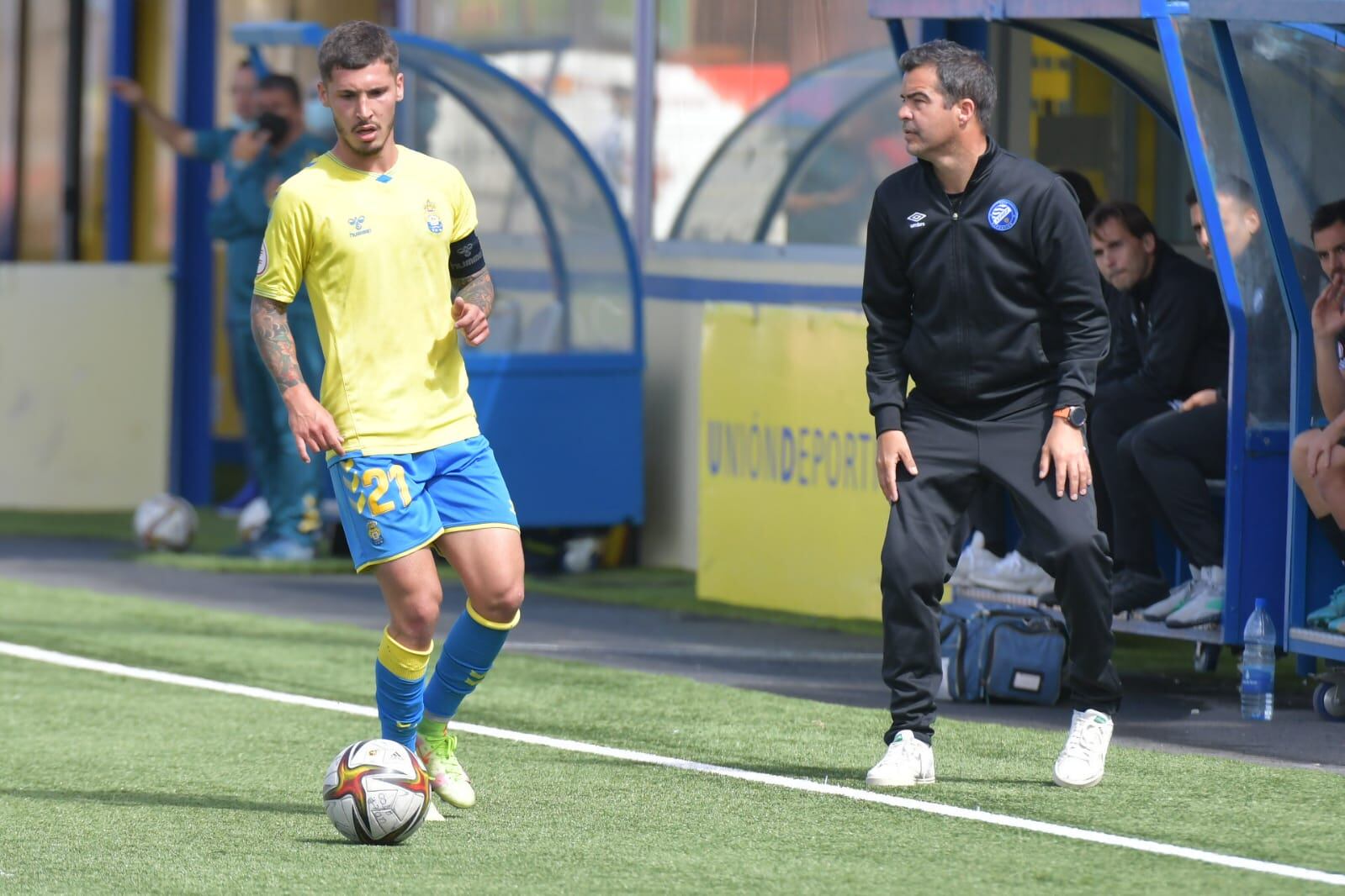 José Pérez Herrera durante el partido en Canarias