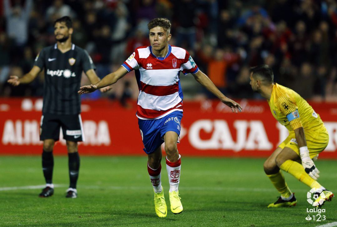 La celebración del 1-0. 