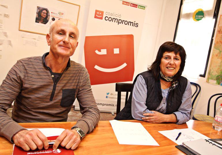 Ibáñez y Calpena, los dos concejales de Compromís en el ayuntamiento de Elda que gobiernan junto al PSOE