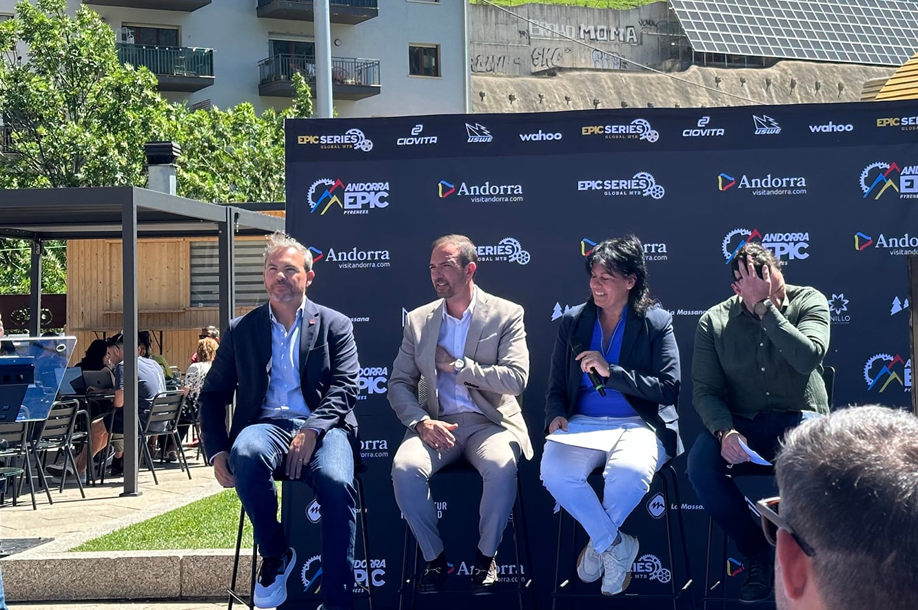 El ministre de Turisme i Comerç, Jordi Torres, en un acte a la Massana