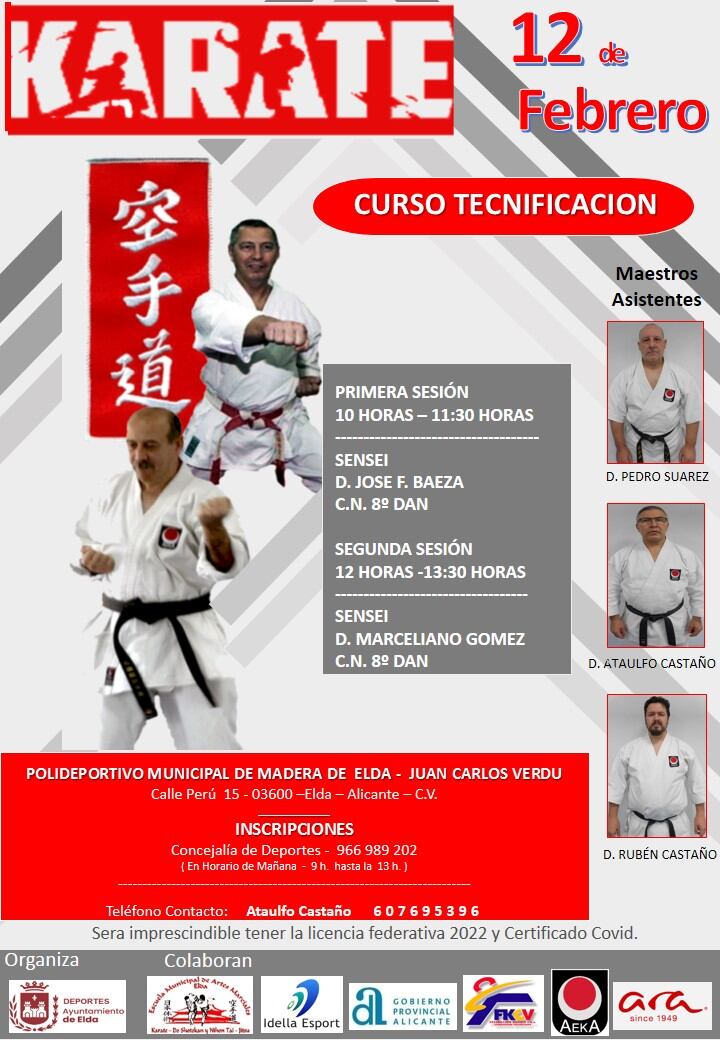 La Escuela Mcpal. de Artes Marciales de Elda organiza un curso de tecnificación