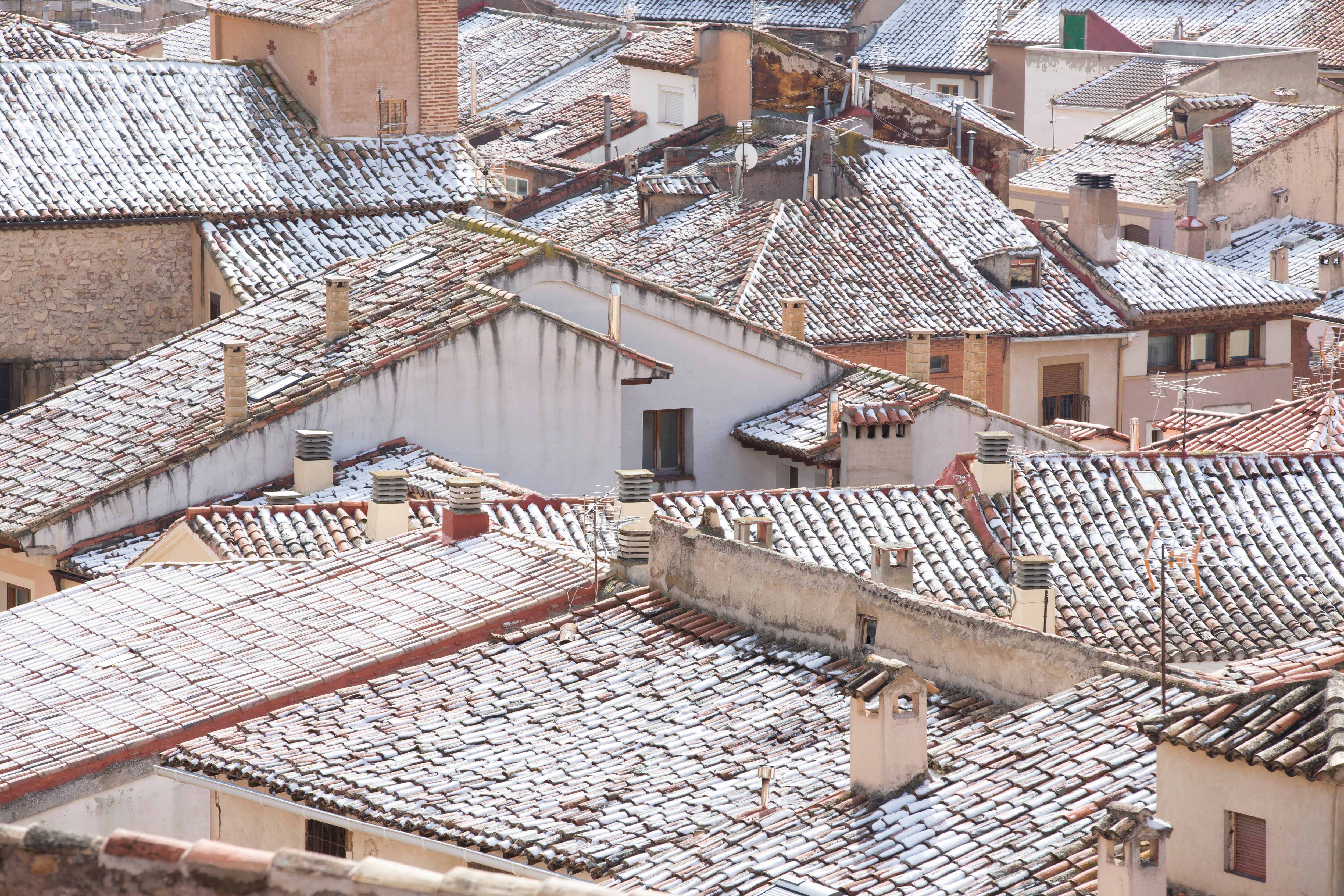 Vista de los tejados Molina de Aragón (Guadalajara)
