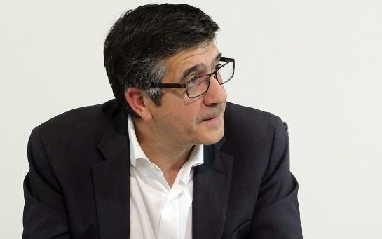 El Secretario de Acción Política y Ciudadanía, Patxi López, al comienzo de la reunión de la Ejecutiva.