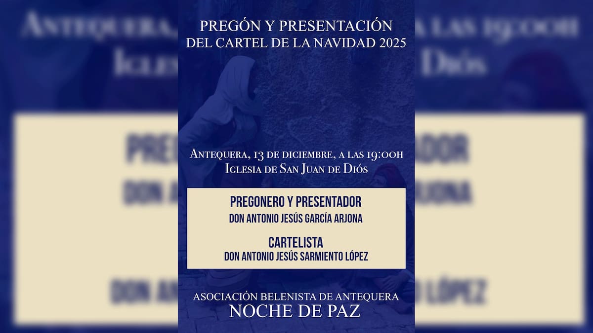 Entrevista Pablo Montesinos. VI Pregón de la Navidad en Antequera