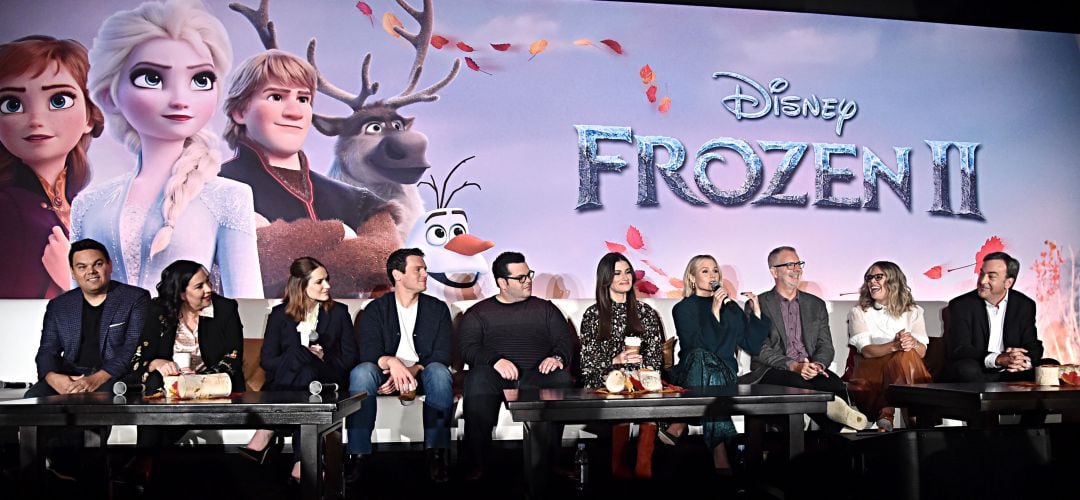 Presentación en rueda de prensa de la nueva entrega de Frozen.