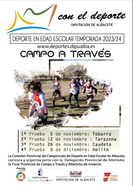 Cartel del evento deportivo