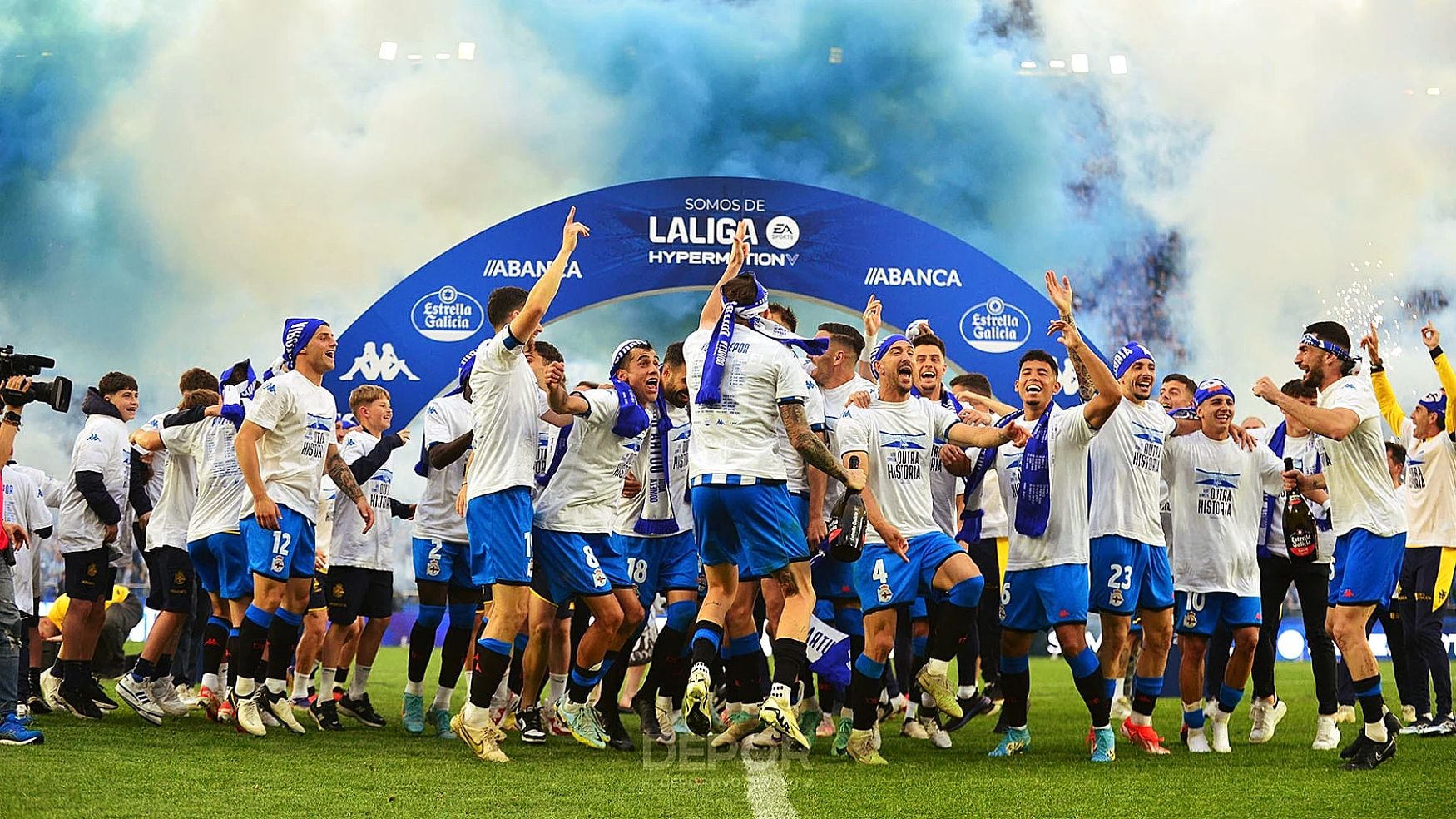 Fiesta grande con el ascenso del Depor a Segunda.