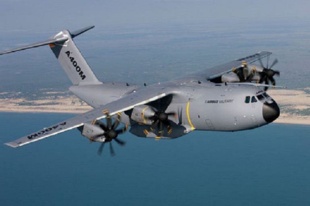 Una de las aeronaves A-400M, que se ensamblan en Sevilla