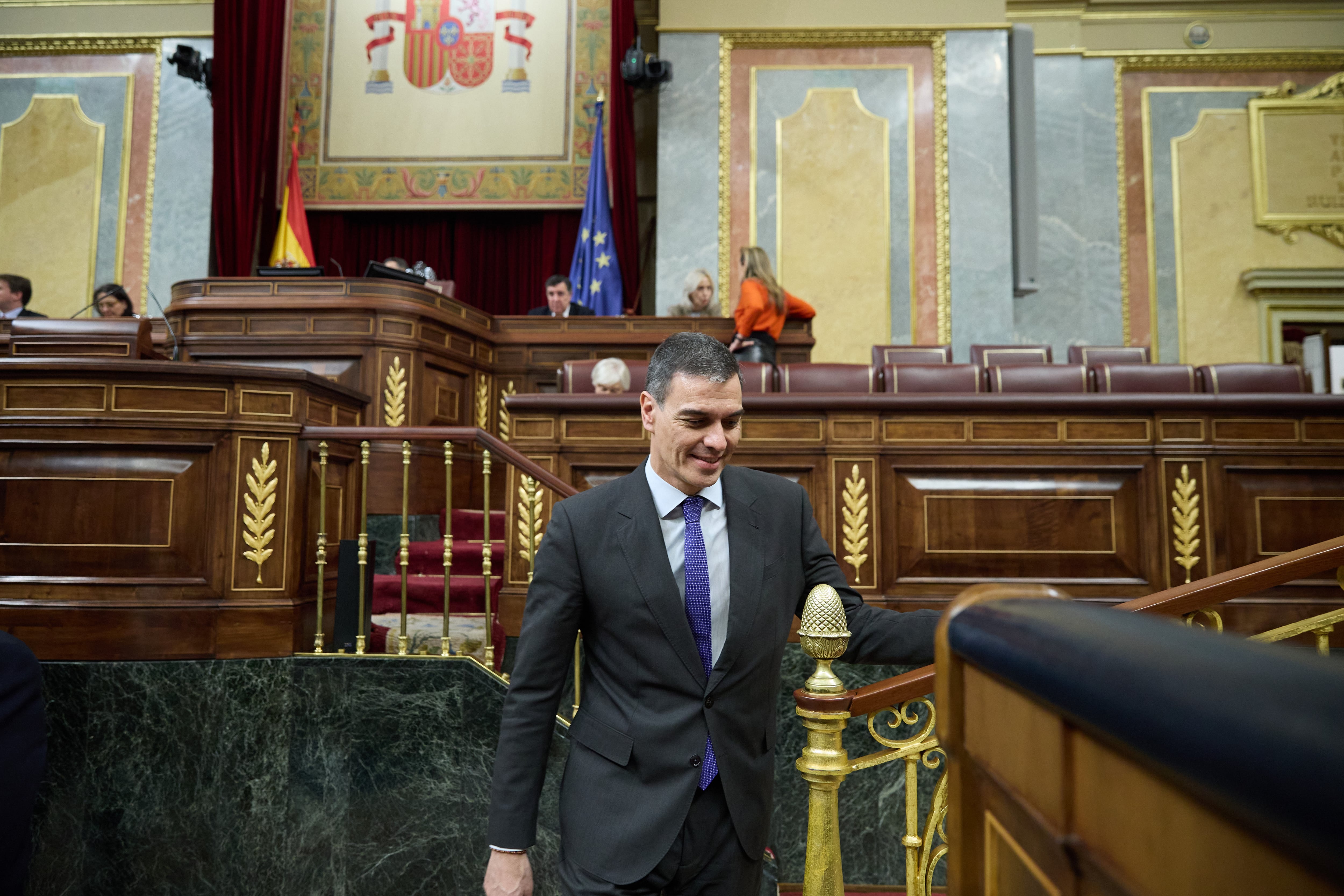 Pedro Sánchez en el Congreso de los Diputados.