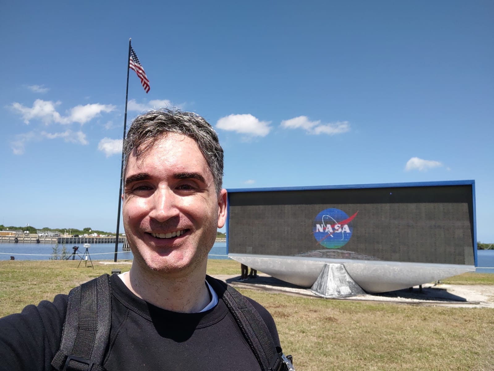 Marcos González en las instalaciones de la Nasa