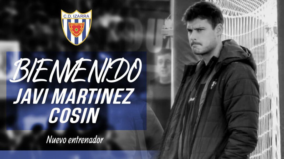 El nuevo entrenador del Izarra Javi Martinez Cosín  