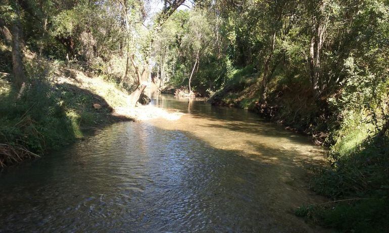 Río Duratón a su paso por la localidad de Sepúlveda.