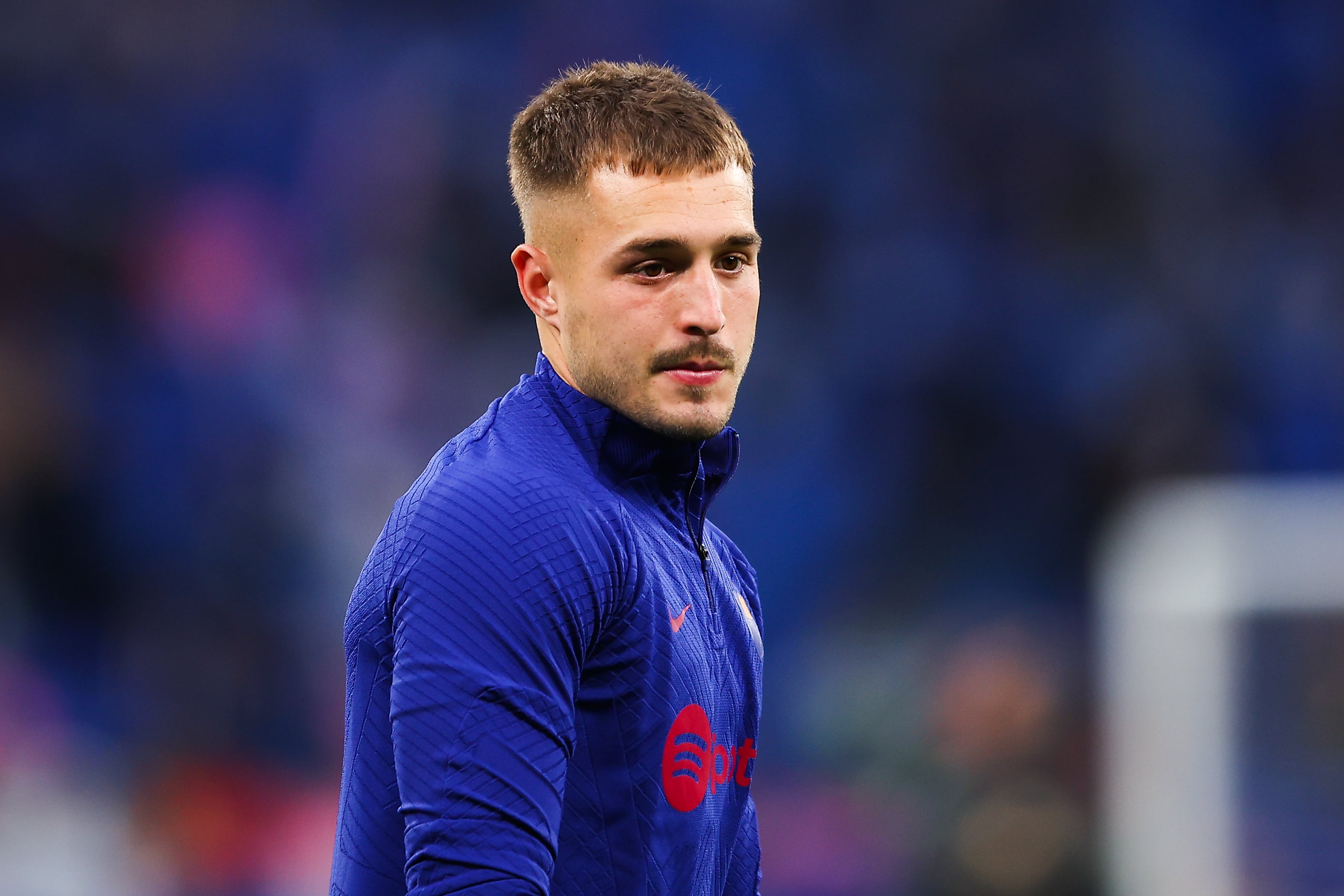 Arnau Tenas, durante un partido con el FC Barcelona