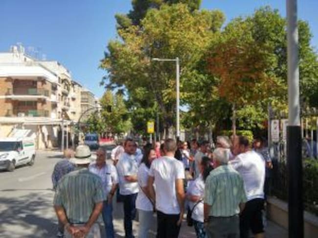 Otro memoento de la concentración