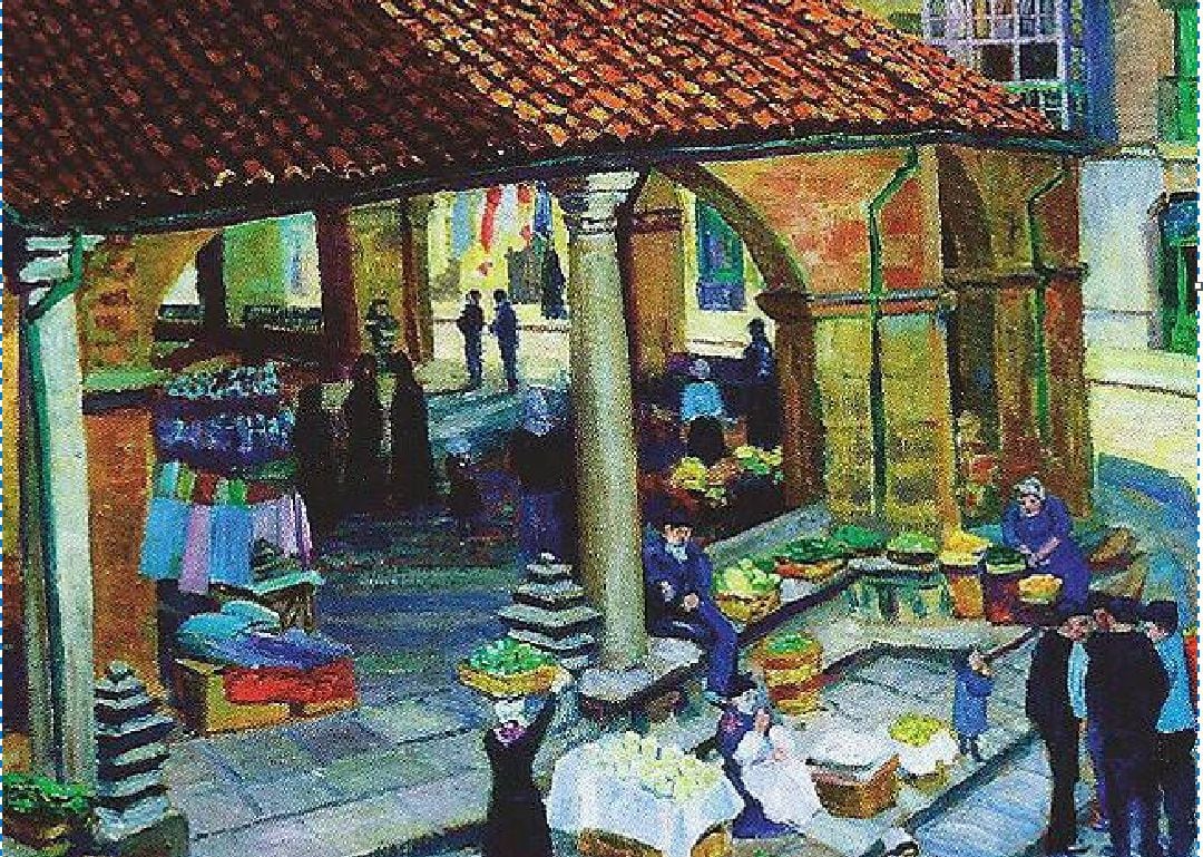 El Ayuntamiento ha adquirido el cuadro &quot;Mercado de Durango&quot;, del artista Darío de Regoyos