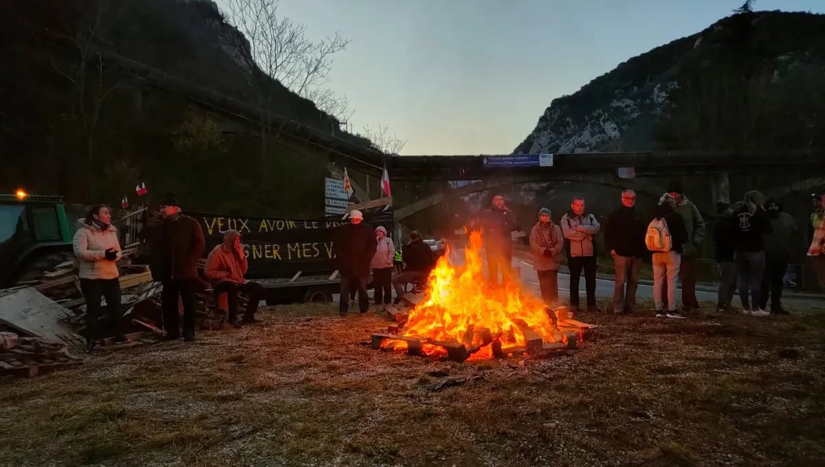 Protestes dels ramaders de l'Arieja prop de Vilafranca de Conflent aquest diumenge