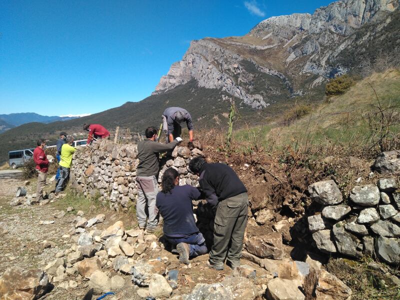 Taller piedra seca Sobrarbe.