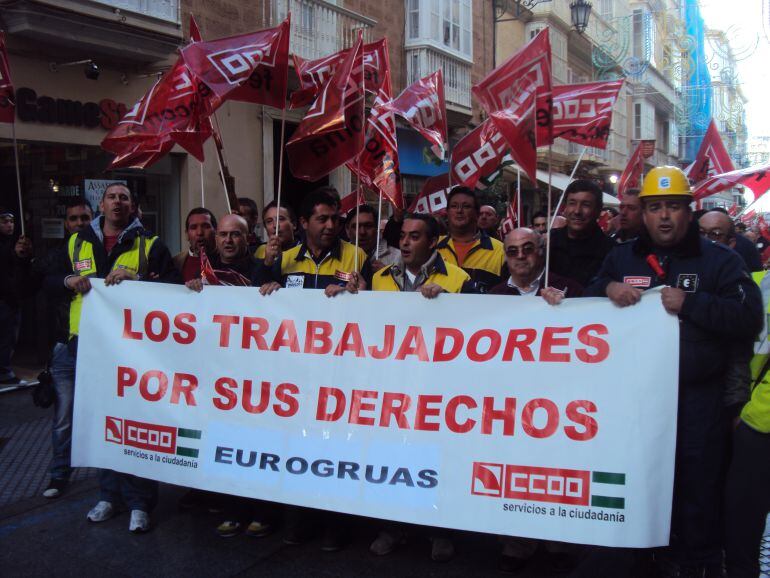 Los trabajadores de SAM volverán a manifestarse mañana, por las calles de Algeciras.