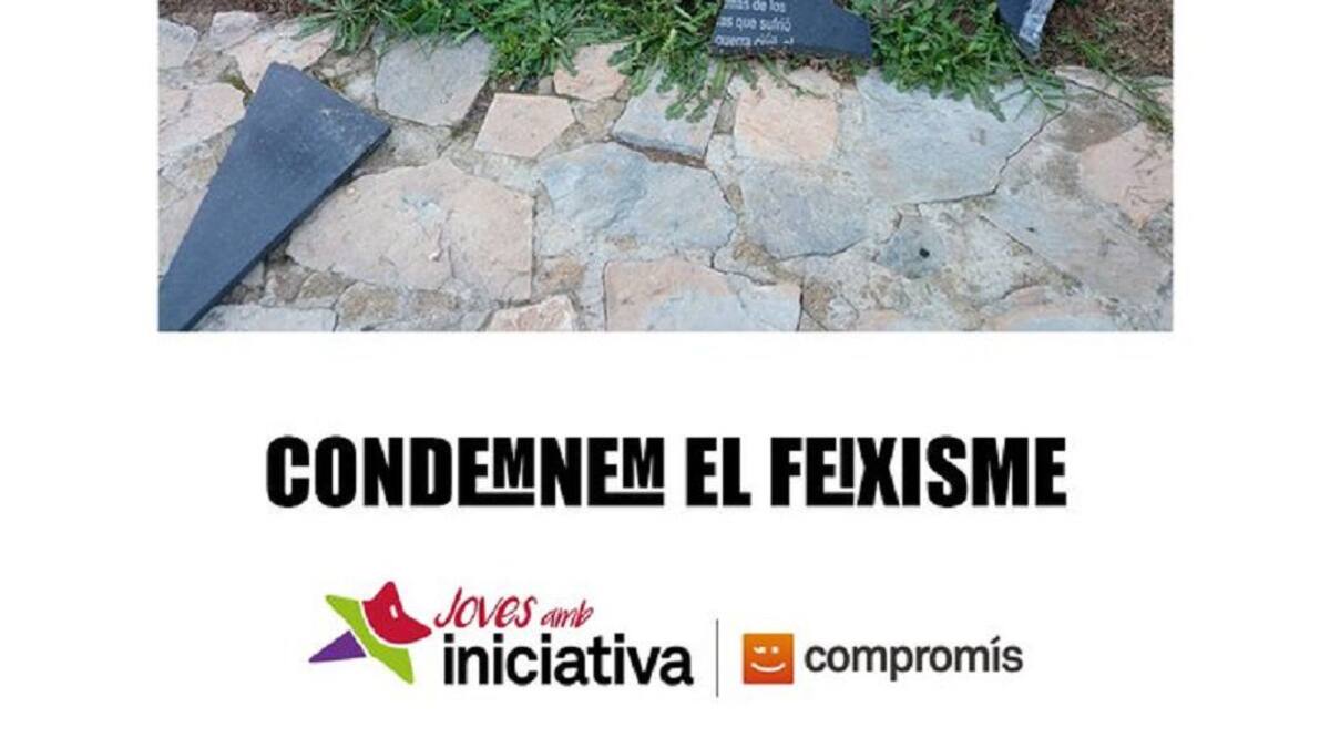 Denuncian actos vandálicos contra la placa homenaje a las víctimas de los bombardeos de 1938