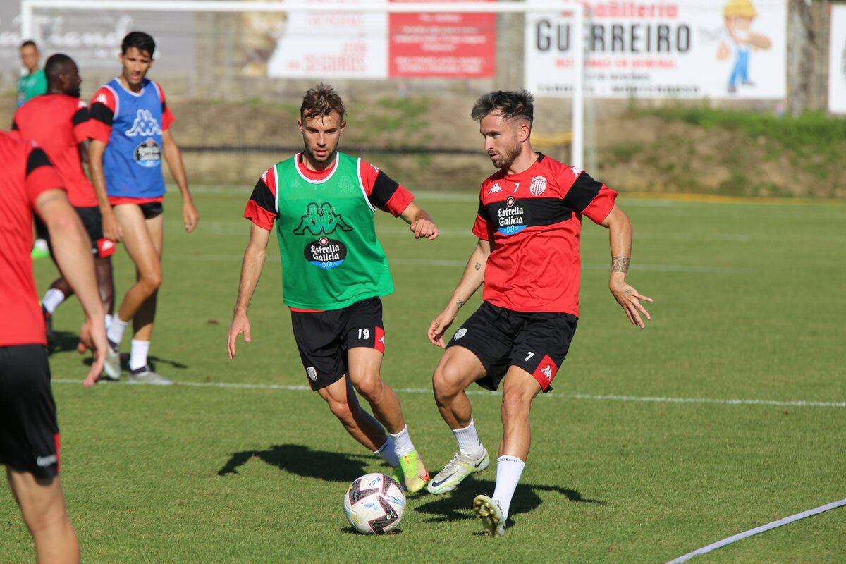 El CD Lugo durante un entrenamiento