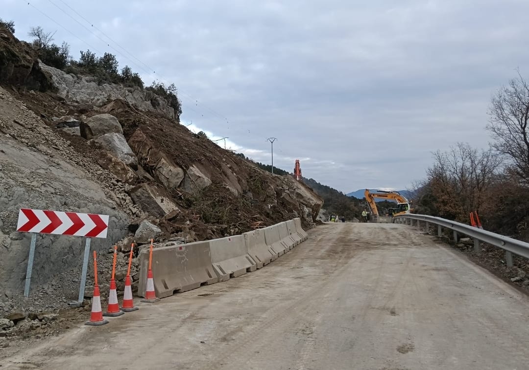 Corte de la A-132 en Huesca